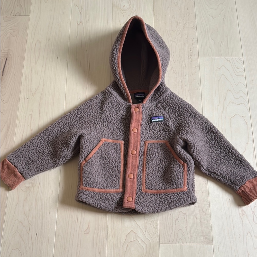 2T Patagonia Brown Fleece Jacket